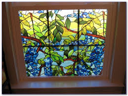 If you substitute mod podge, use white glue. Diy Faux Stained Glass Window Home Car Window Glass Tint Film