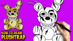 How To Draw Plushtrap Fnaf Easy Step By Step Drawing Tutorial Drawing Tutorial Fnaf Characters Fnaf Drawings