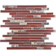 Get free shipping on qualified tile backsplashes or buy online pick up in store today in the flooring department. Red Glass Mosaic Tile Backsplash Home Design