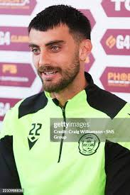 Matt Penney during a Motherwell press conference at Fir Park, on... News  Photo