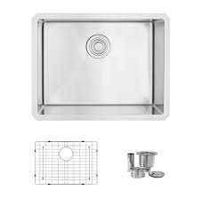 w stainless steel single basin