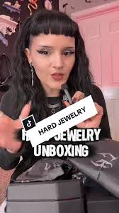 Let’s unbox some pieces from @Hard Jewelry Shop 🖤⛓️ which piece is your  favorite? #jewelry #altjewelry #unboxing #alttiktok #fyp