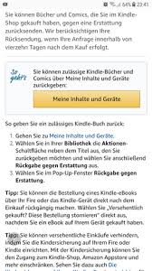 Kindle Books Bestellung Bei Amazon Zuruckerstatten Anleitung Ruckgabe Erstatten