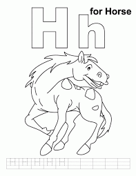 This 8.5 x 11 printable letter capital a can be used for arts, crafts and projects you are working on! Horse Coloring Page Letter H Printable Coloring Sheet 99coloring Coloring Home