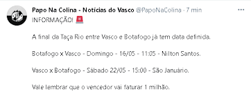 Maybe you would like to learn more about one of these? Datas E Horarios Da Final Da Taca Rio Foram Definidas Supervasco