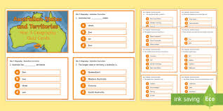You can use this swimming information to make your own swimming trivia questions. Australian States And Territories Quiz Cards