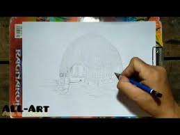 Maybe you would like to learn more about one of these? Cara Menggambar Rumah Adat Papua Atau Rumah Honai How To Draw A Traditional House Youtube