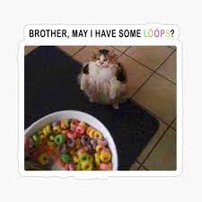 Brother May I Have Some Loops Tote Bag By Memesndeams Redbubble