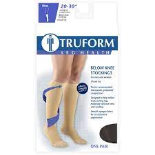 Truform 8865s Medical Compression Stockings 20 30mmhg Medium Black Walmart Com Walmart Com