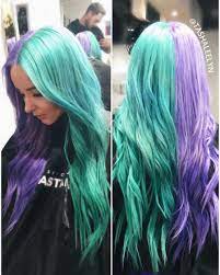 Half Half Hair Tashaleelyn Half Colored Hair Split Dyed Hair Half Dyed Hair
