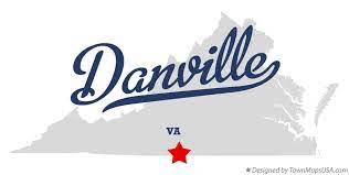 Danville Va On Map Map Of Danville, Va, Virginia
