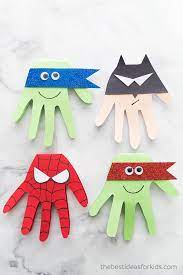 Make dad feel like a superhero with this homemade father's day superhero card that spins! Superhero Craft Superhero Handprints The Best Ideas For Kids