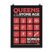 Queens Of The Stone Age Songs For The Deaf Poster Queens Of The Stone Age Songs Stone Age
