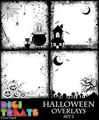 Halloween Overlays Set 2 4 Scrapbook Border Overlays Photo Etsy Borders Bullet Journal Scrapbook Borders Halloween Borders