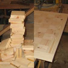 Tisch Aus Holzresten Einzelteile Der Tischplatte Holzreste Werkbank Selber Bauen Heimwerken