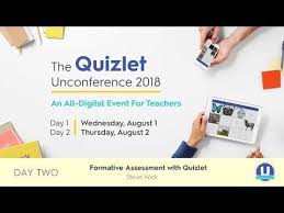 Quizlet Unconference 2018 Formative Assessment With Quizlet Youtube Unconference Language Teacher Teacher Help