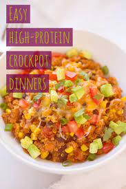 7 Easy High Protein Crock Pot Recipes Eat This Not That Healthy Crockpot Recipes Heart Healthy Recipes Easy Crockpot Recipes