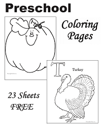 Free printable preschool coloring pages. Preschool Thanksgiving Coloring Pages
