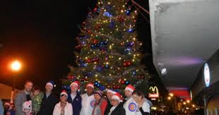 The Christmas Tree Lighting Ceremony At Wrigley Field Kicked Off The Holiday Season Cubbies Holiday Christmas Tree Lighting