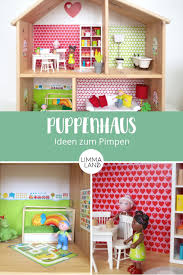 Das Einfache Puppenhaus Flisat Von Ikea Ist Ein Schones Schlichtes Puppenhaus Aus Holz Ihr Mochtet Es Etwas Bunt Puppenhausmobel Kinderspielzimmer Puppenhaus