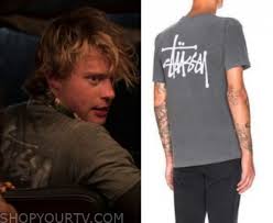 Jj maybank is one of the main characters in outer banks. Outer Banks Season 1 Episode 6 Jj S Grey Stussy T Shirt Shop Your Tv