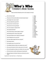 The questions are largely based on the king james version of the bible, but we have on occasions used other versions to give a better reading. Children S Ministry Activity Sheets