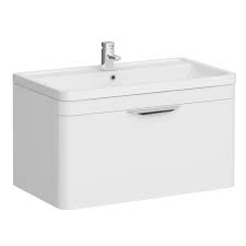Maybe you would like to learn more about one of these? Monza Wall Hung 1 Drawer Vanity Unit W Basin W800 X D445mm At Victorian Plumbing Uk