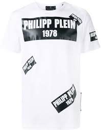 Black And White Striped T Shirt Roblox Philipp Plein Tape Logo Patch T Shirt Farfetch In 2020 Patch Logo T Shirt Philipp Plein