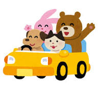 車に乗った動物たちのイラスト | かわいいフリー素材集 いらすとや