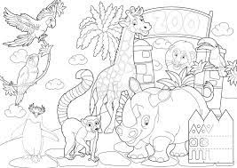 Coloring pages are fun for children of all ages and are a great educational tool that helps children develop fine motor skills, creativity and. Coloring Page The Zoo Illustration For The Children Stock Illustration Illustration Of Clip Layout 36301655