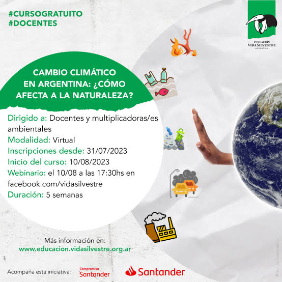 Curso gratuito para docentes sobre Cambio climático - Intersección