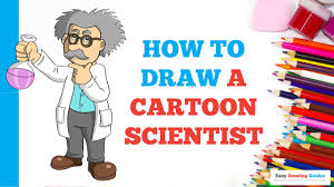 43,123 scientist clip art images on gograph. How To Draw A Cartoon Scientist In A Few Easy Steps Drawing Tutorial For Kids And Beginners Youtube