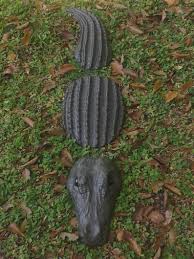 3pc Alligator Statue 32 Inches Garden Statues Yard Art Cement Garden