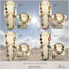 Mandala Kyara Jewelry Set Color Chart Collabor88