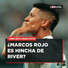 Al mismo tiempo, desde river lo había llamado marcelo gallardo pero el defensor surgido en estudiantes de la plata. La Pagina Millonaria Auf Twitter Marcos Rojo Es Hincha De River Se Viralizo Una Imagen En La Que Se Comprueba Que En Su Infancia Alentaba Al Mas Grande Y Su Idolo Era