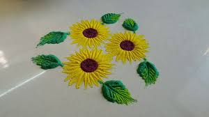 Check spelling or type a new query. Beautiful And Simple Sunflower Rangoli Simple Flower Rangoli Design Viji Youtube