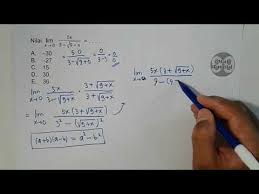Soal limit bentuk akar dari agmalyada istana matematika. Cara Mudah Menentukan Menghitung Limit Fungsi Aljabar Bentuk Akar Limit Tak Tentu Youtube