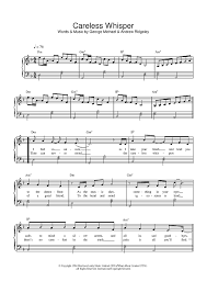 Pop / arrangements of modern light music. Careless Whisper Piano Sheet Music Music Sheet Collection