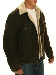 Levis Sherpa Lined Brown Corduroy Jacket Brown Corduroy Jacket Jackets Levi