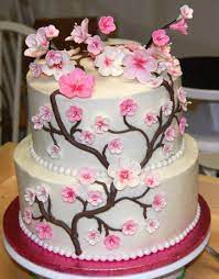 Asian Wedding Food Cherry Blossoms Anime Cake Japanese Cake Cherry Blossom Cake