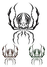 This black widows temporary tattoo will make anyone believe that you have a real spider crawling over you. Spider Tribal Tattoo Stock Illustrations 381 Spider Tribal Tattoo Stock Illustrations Vectors Clipart Dreamstime