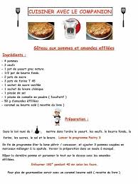 Gateau Aux Pommes Et Amandes Recette Companion Recette Companion Moulinex Gateau Aux Pommes