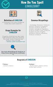 Maybe you would like to learn more about one of these? Correct Spelling For Linoleum Infographic Spellchecker Net