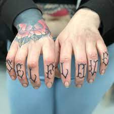 Self Love Finger Tattoos Knuckle Tattoos Love Finger Tattoo Finger Tattoos