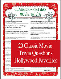 It's like the trivia that plays before the movie starts at the theater, but waaaaaaay longer. Classic Christmas Trivia Game Printable Holiday Quiz