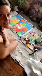 Cha Wilde painting naked