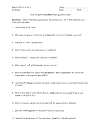 What is the process by which the planets were formed? How The Earth Was Made Video Question Sheet Worksheet For 5th 10th Grade Lesson Planet
