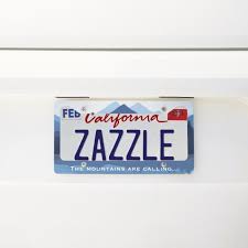 Black And Yellow California License Plate Frame Mountain Reflections Design License Plate Frame Zazzle Com Plate Frames License Plate Frames License Plate