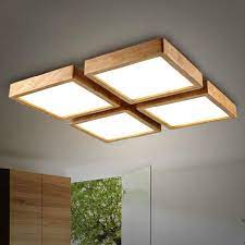 Online Shop New Creative Oak Modern Led Ceiling Lights For Living Room Bedroom Lampar Modern Led Ceiling Lights Ceiling Lights Living Room Living Room Lighting