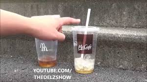 Mcdonald S Medium Vs Large Drink Volume Test With Iced Coffee Vs Dunkin Donuts Nationalcoffeeday Youtube